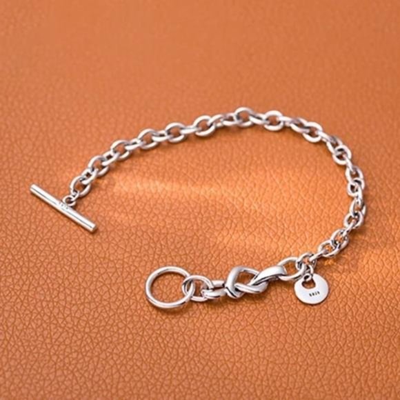 NEW 925 STERLING SILVER LOVE HEART TIE BRACELET, NICE BRACELET, CUTE BRACELET - Picture 4 of 6
